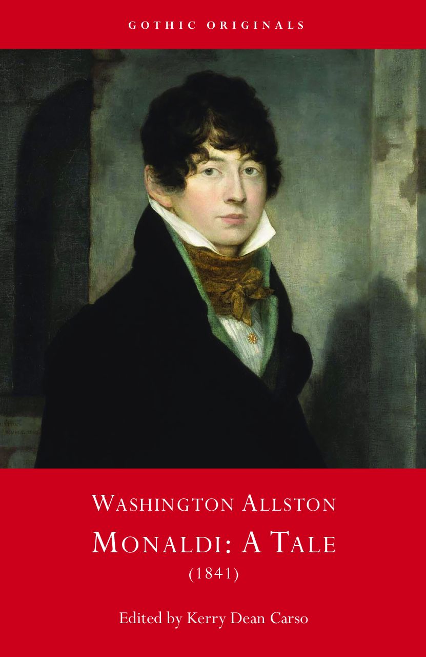 Self Portrait of a 19th century gentleman, Washington Allston, on the cover of Monaldi: A Tale by Washington Allston, Edited by Kerry Dean Carso, University of Wales Press, 2026